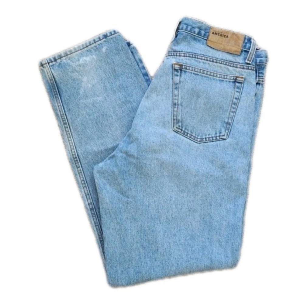 Y2K Perry Ellis Men's 38x34 Denim Jeans, Size Straight Classic Fit  Mid Wash